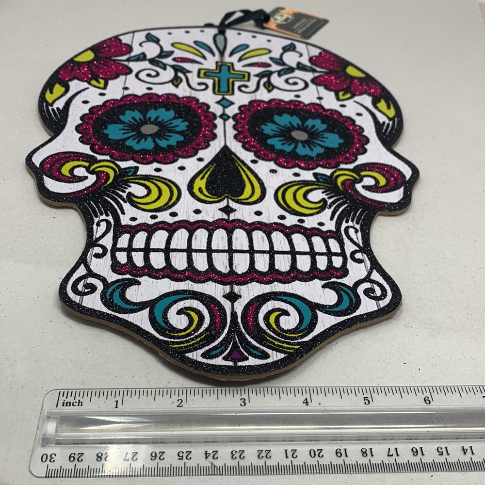 NEW 3 piece Day of the Dead items 💀 Hair Clip, Honeycomb Centerpiece & Sign - Picture 15 of 16